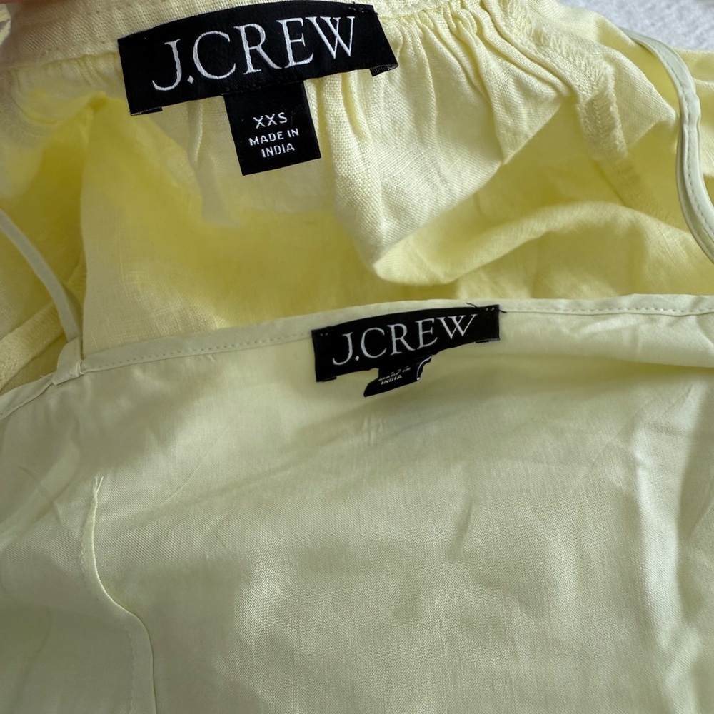J. Crew Light Yellow Long Sleeve Dress - Picture 4 of 7